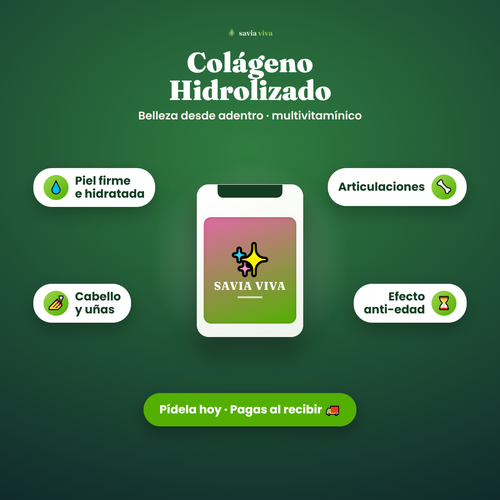 Colágeno Hidrolizado Savia Viva — multivitamínico