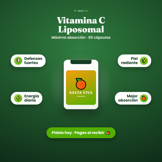 Vitamina C Liposomal Savia Viva — 60 cápsulas